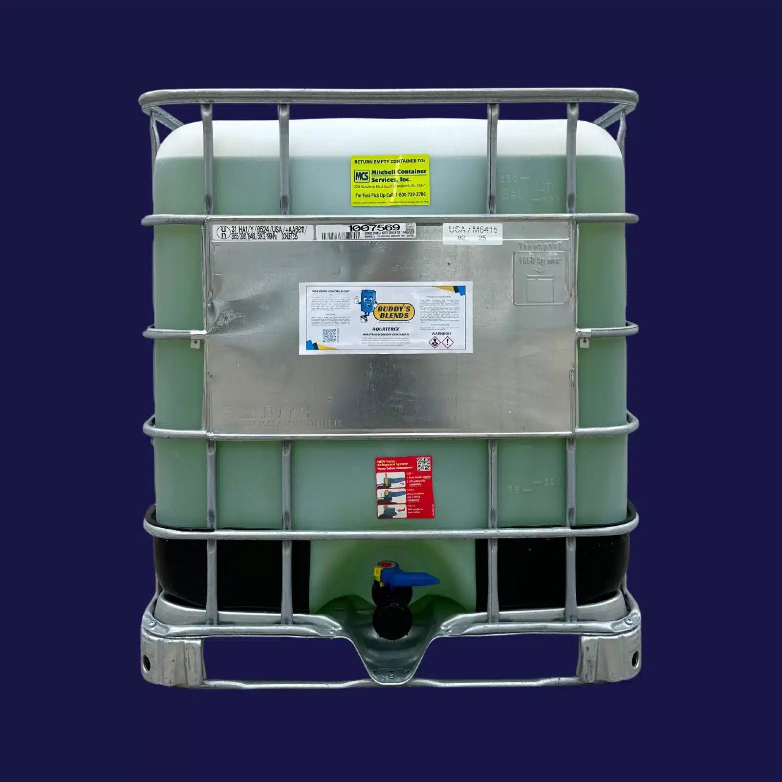 Tote Tank of Buddy's Blends Aquaterge Degreaser