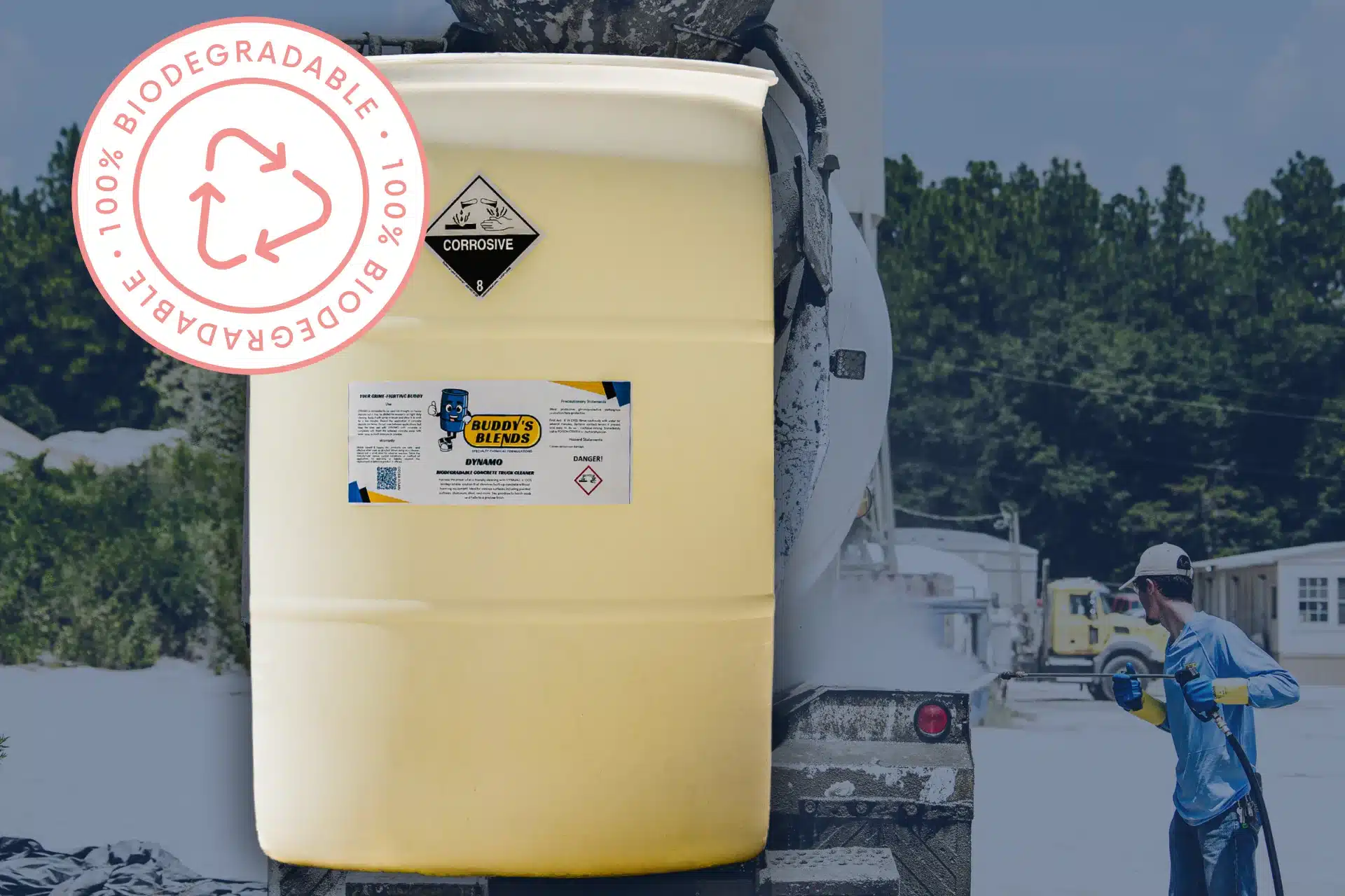 Buddy's Blends DYNAMO 100% Biodegradable Concrete Truck Cleaner