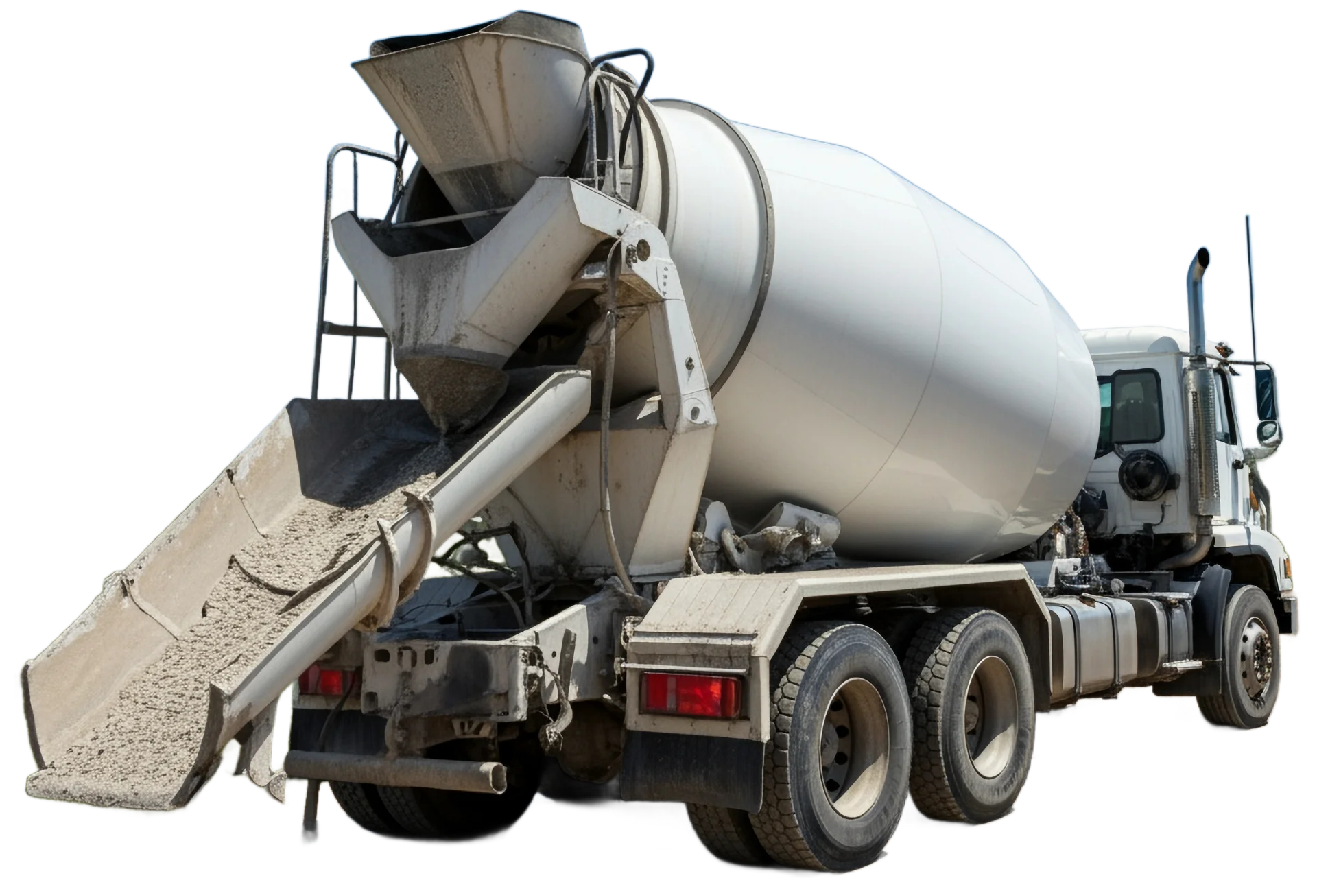 Ready Mix Concrete Truck pouring concrete